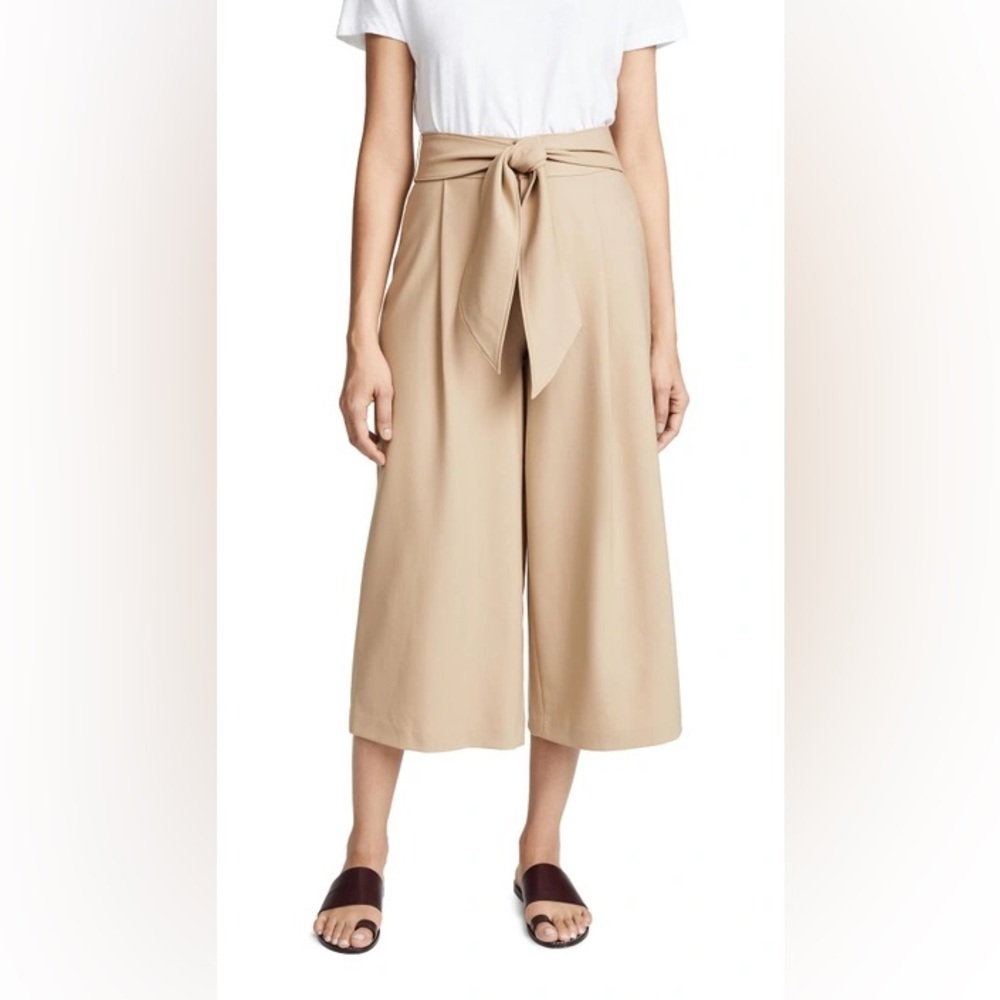 Club Monaco Tan Wide-Leg Culottes NWOT
